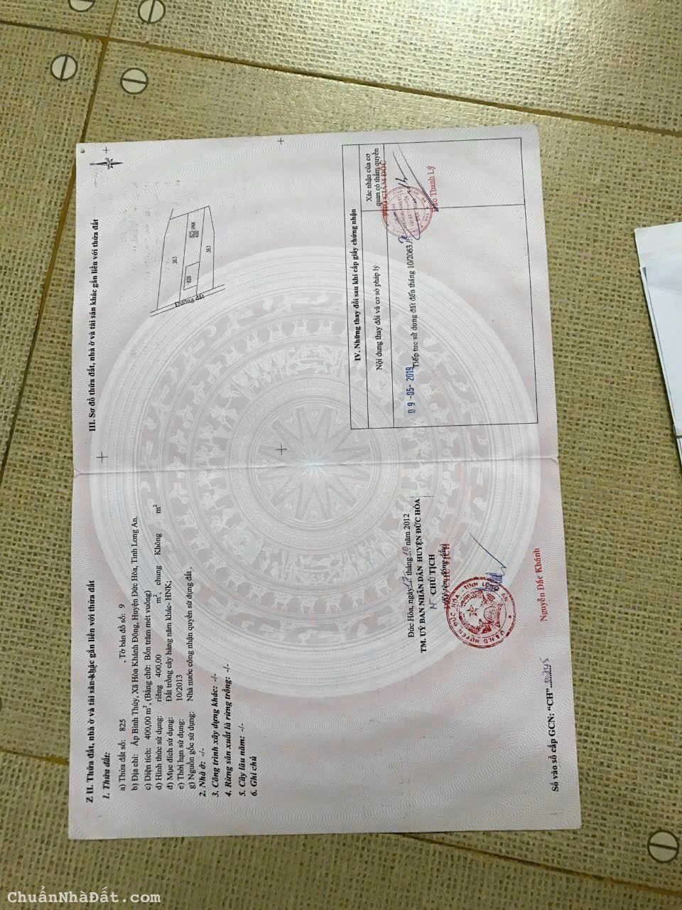 Ngộp Bán Gấp 500m2 Đất, Xã Hòa Khánh Đông, Đức Hòa, SHR, Giá Rẻ Nhất Xã