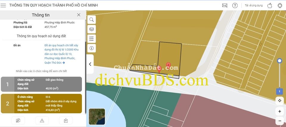 Bán lô đất lớn 455m thổ cư 2 MT đường dự phóng 12m, mặt hẻm 5m vị trí đẹp