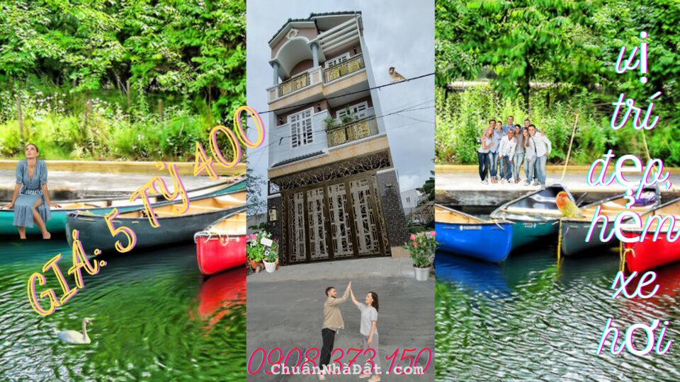 @ Nhà phố SHR, HXH, dt: 4.8m x 11m, Huỳnh Tấn Phát, TT. Nhà Bè