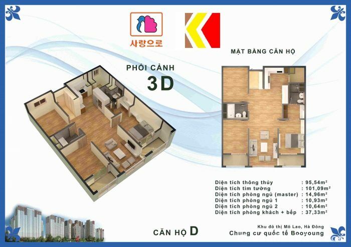 Cần bán căn hộ góc 3 ngủ, 3 mặt thoáng tại tầng 14 tòa CT7 chung cư BooYoung, Mỗ Lao, Hà Đông