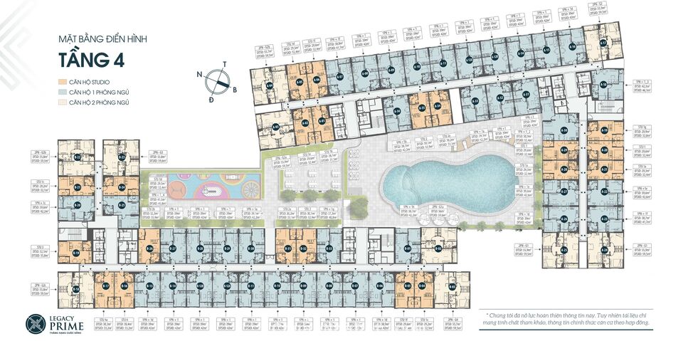 Cần bán căn hộ Legacy Prime Tòa B09 - 25 thanh toán 15% đến khi nhận nhà (200tr)