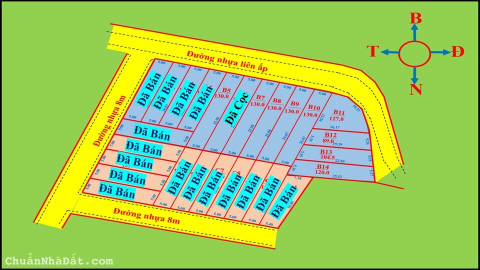 Hưng lộc - Dầu Giây. 850tr/130m2.Sổ Hồng Thổ cư 100%.