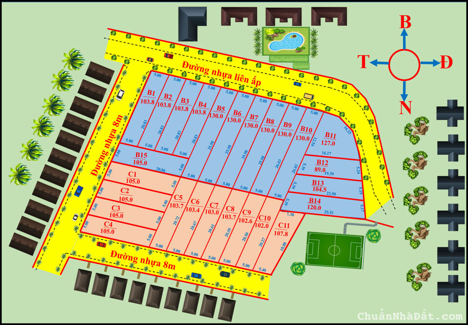 Đất nền Hưng Lộc - Dầu Giây. Thổ cư 100% Đất nền Hưng Lộc - Dầu Giây. Thổ cư 100%