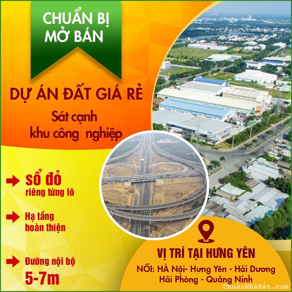 Cơ hội mua đất giá rẻ khu công nghiệp Ha Nội , Hưng Yên 0988192843