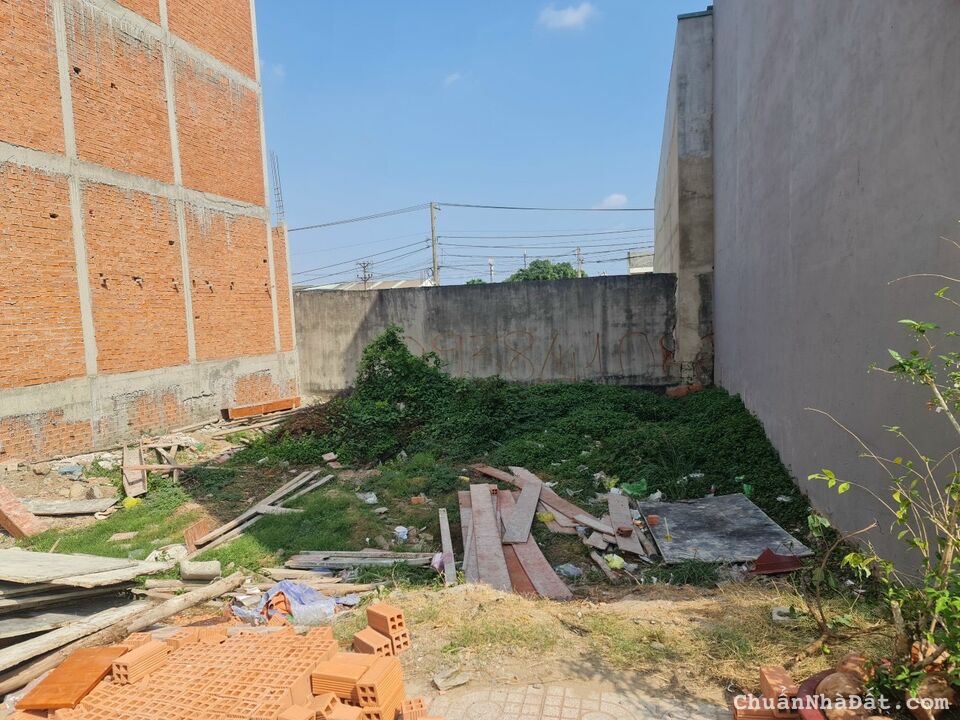 Nợ vốn ngân hàng cần bán gấp đất DT 66.2m2 tại KDC Tây Lân_ Bình Tân