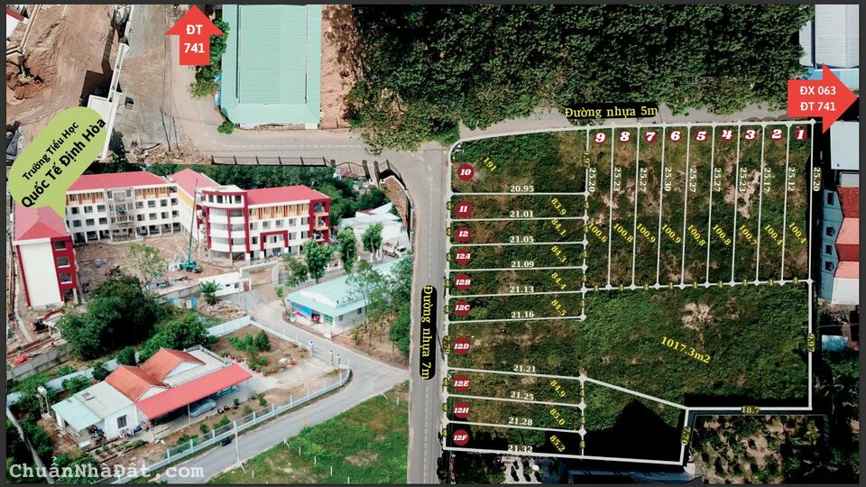 ĐẤT NGỘP GIÁ RẺ - ĐỐI DIỆN TRƯỜNG TIỂU HỌC QUỐC TẾ 