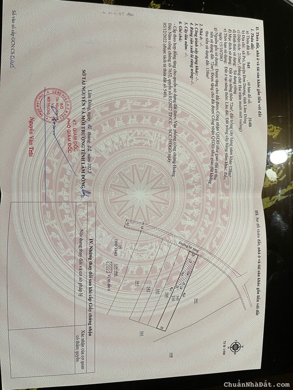 495 triệu 5x42m sẵn 80m2 thổ cư ngay trung tâm Pró, Đơn Dương, Lâm Đồng