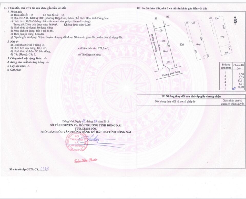 Nhà bán phường Hiệp Hòa, căn góc đẹp duy nhất khu dân cư Phúc Hiếu, 1 trệt 2 lầu 97m2 giá 8 tỷ