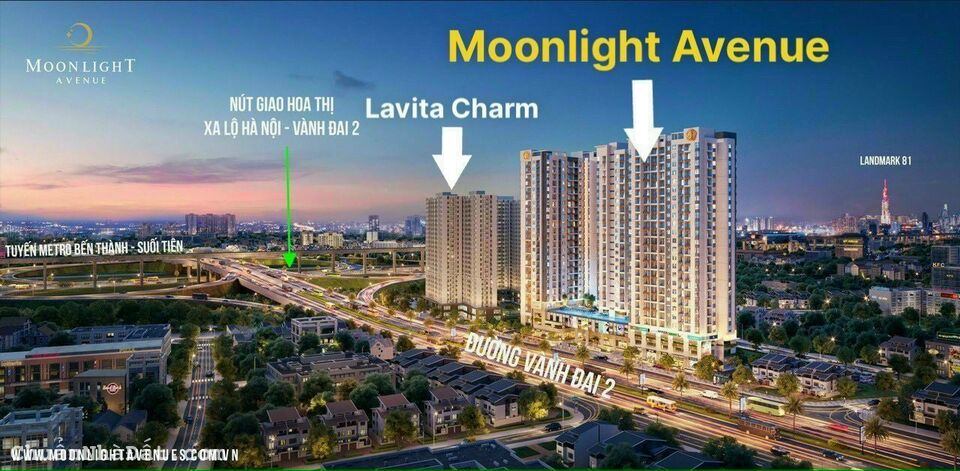 Căn 2pn 70m² view hồ bơi Chỉ 660 triệu-  Moonlight Avenue-Chiết khấu đến 15%-50%