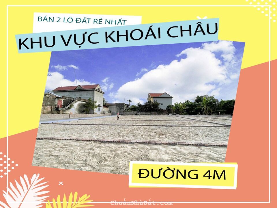 Cơ hội đầu tư 02 lô đất ở lâu dài ở liền cạnh nhau có sổ đỏ riêng Cơ hội đầu tư 02 lô đất ở lâu dài ở liền cạnh nhau có sổ đỏ riêng