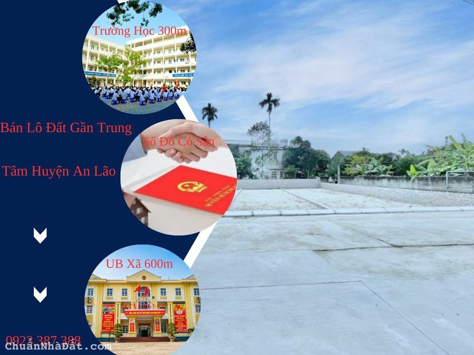  Bán nhanh lô đất nền sổ đỏ chính chủ gần trung tâm thị trấn trường sơn-Huyện An Lão-Hải Phòng