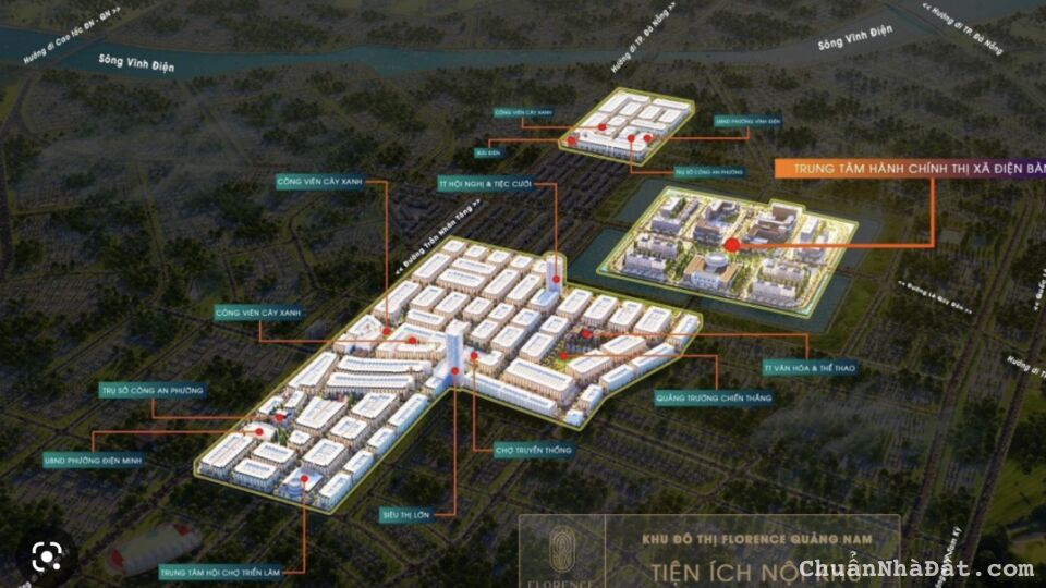 Đất nền trung tâm Hành Chính UBND Điện Bàn - 1ty3 Đất nền trung tâm Hành Chính UBND Điện Bàn - 1ty3