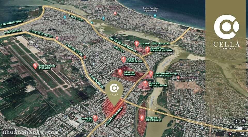 Chính Chủ bán gấp lô đất Trung Tâm Tp Đà Nẵng - mặt tiền đường 33m - Hướng Đông Nam