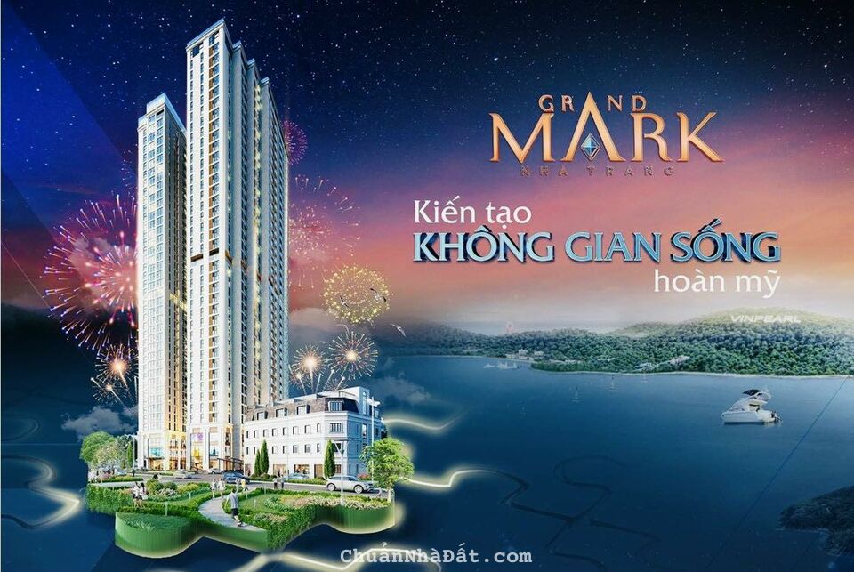 Grand Mark Nha Trang, căn hộ biển sở hữu lâu dài, cách biển 900m, giá bán 35 triệu/m2