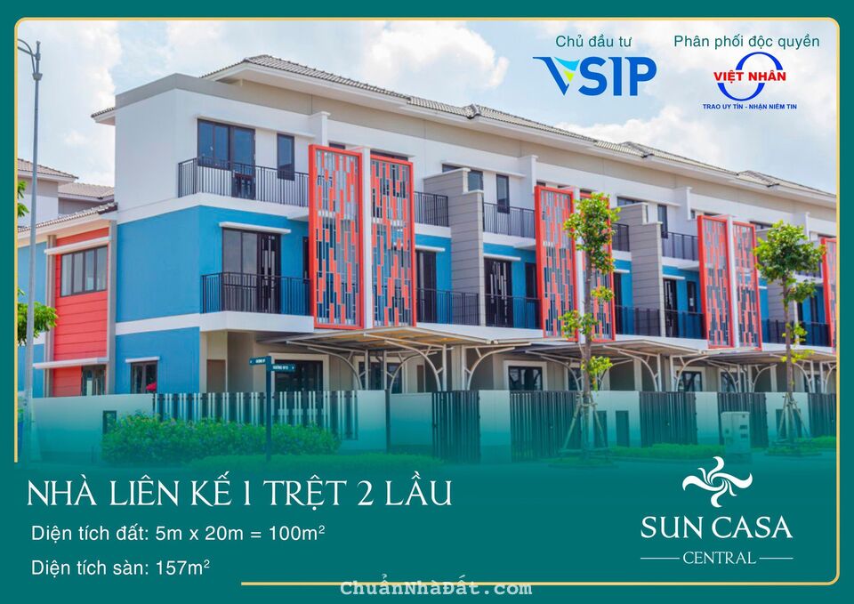 Sun Casa Central mở bán rổ hàng ngoại giao chiến lược giá F0 ký HĐMB trực tiếp chủ đầu tư VSIP