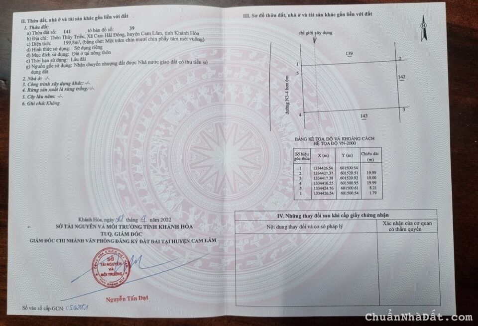 Bán Đất Tái Định Cư k8 - Cam Hải Đông- Đất đẹp- vuông vức