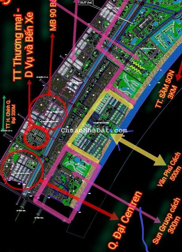 Đất tái định cư Quảng Hùng thành phố Sầm Sơn