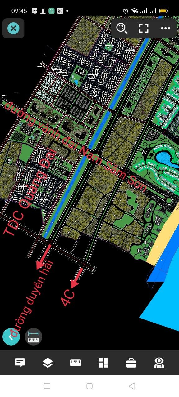 Đất 2 mặt tiền đường 4C đối diện Vlasta Sầm Sơn