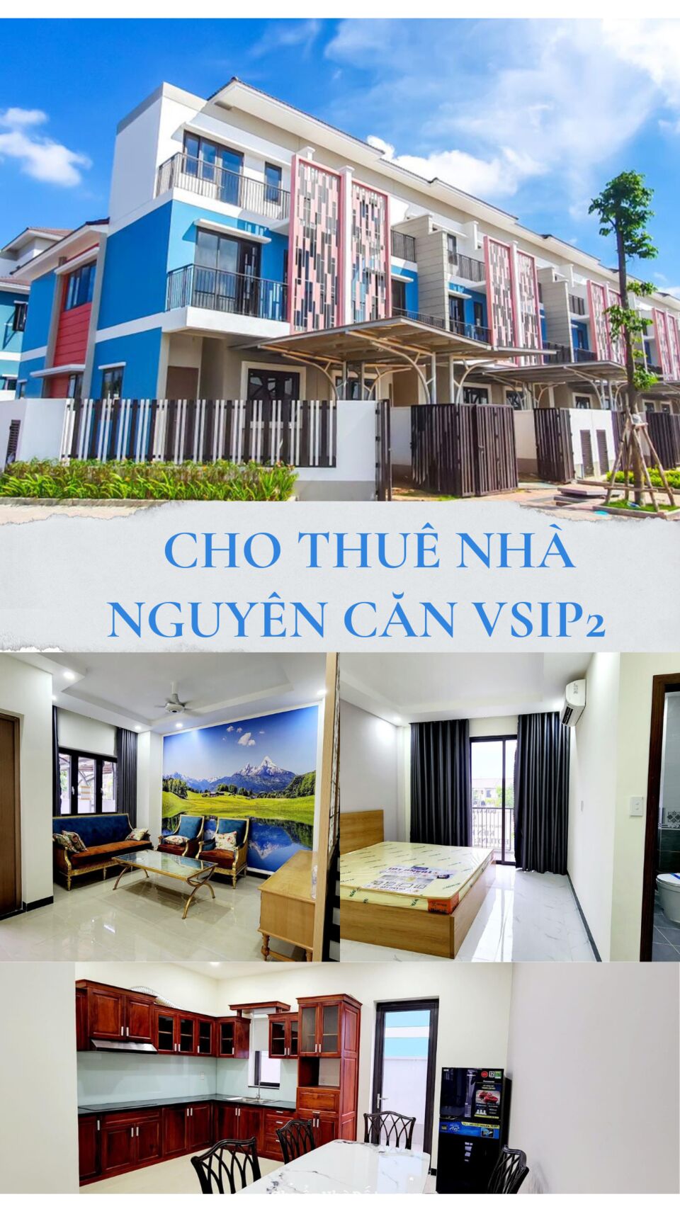 Cho thuê nhà nguyên căn Vsip2 