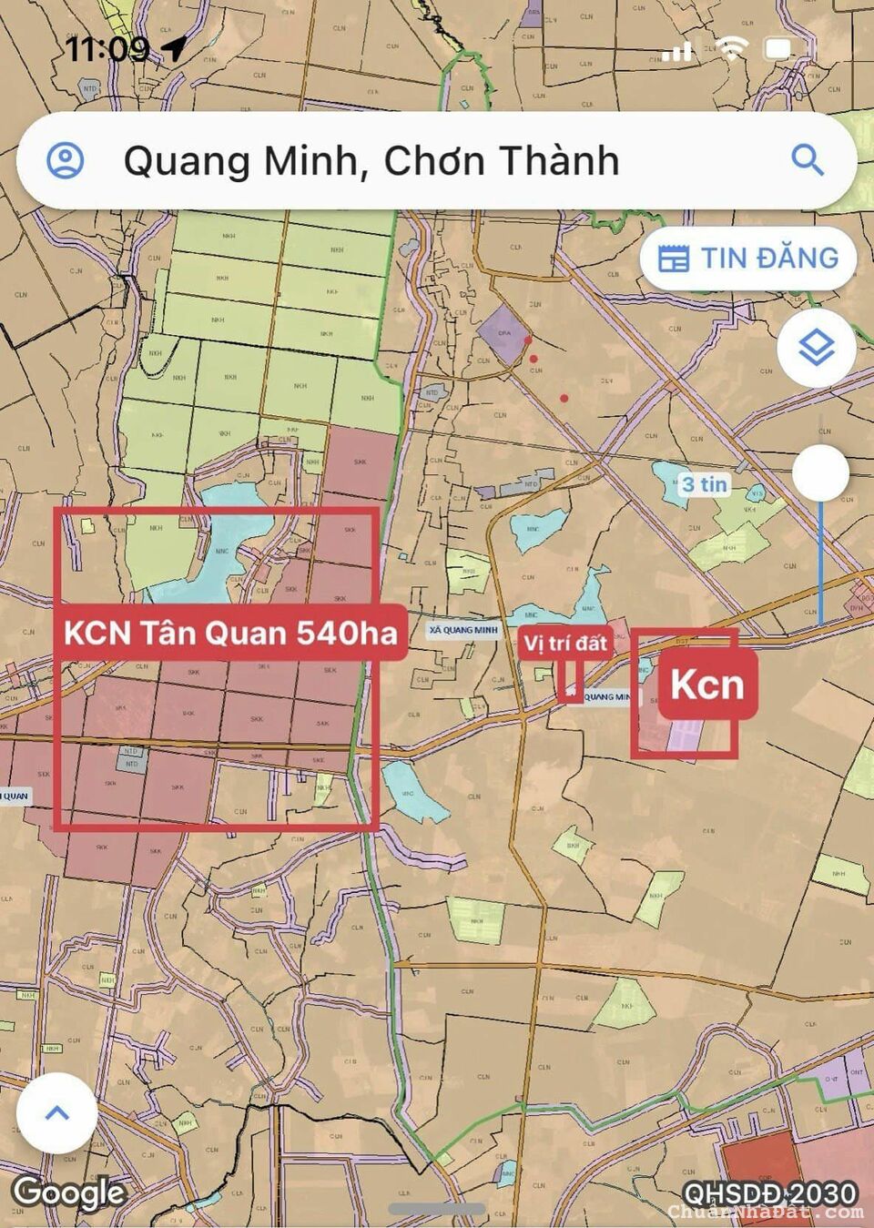 Bán lô đất đường nhựa DT 756B giá 600 ngay KCN Chơn Thành