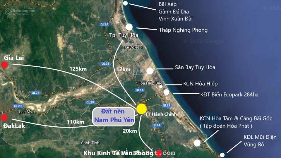 Chỉ còn duy nhất 1 nền Trung tâm Khu kinh tế Nam Phú Yên kề sông, cận biển gần sân bay giá tốt