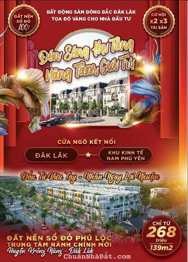 💥 HOT… Cặp siêu phẩm đất nền, tại trung tâm khu hành chính mới huyện Krong năng.