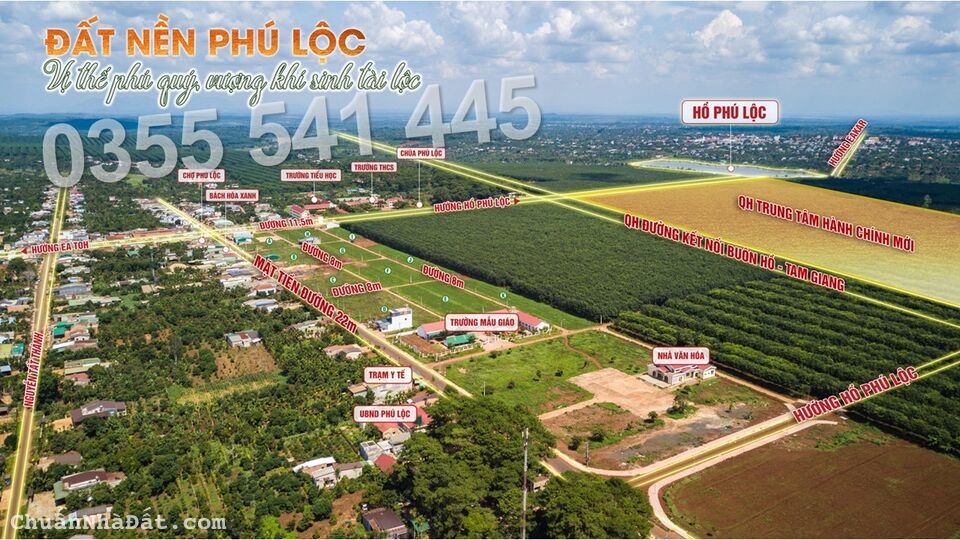 Đất nền sổ sẵn KDC Phú Lộc - Kênh đầu tư sinh lời vượt trội bật nhất Đắk Lắk 