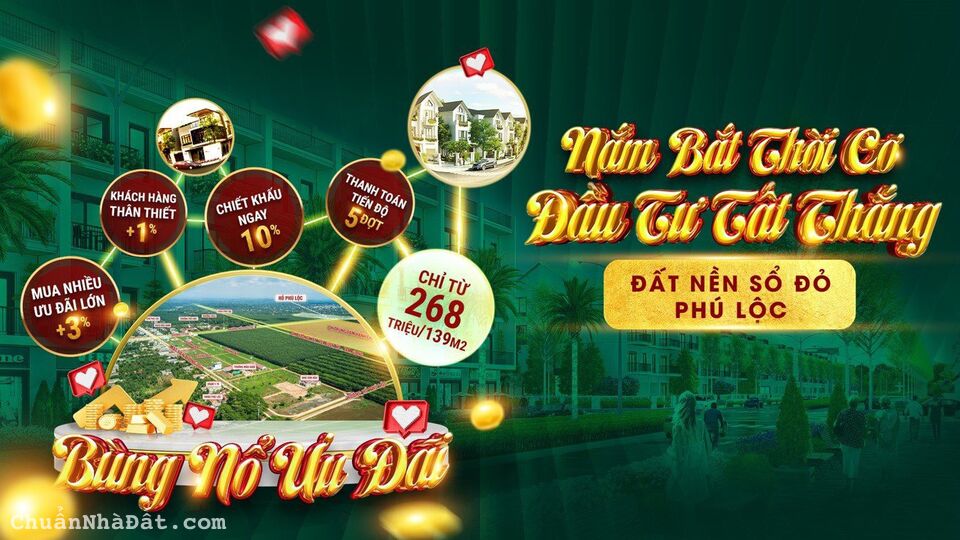 Đất nền sổ sẵn KDC Phú Lộc - Kênh đầu tư sinh lời vượt trội bật nhất Đắk Lắk 