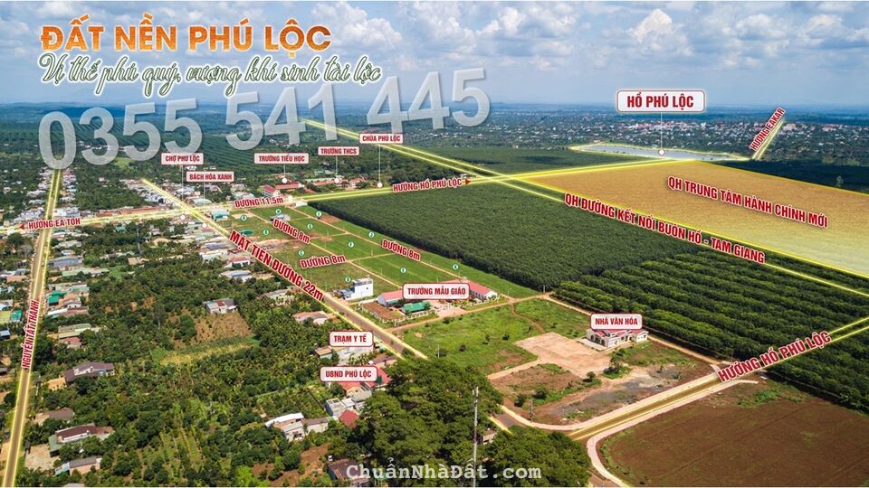 Tặng 4 suất ưu đãi, chiết khấu đến 12% cho KH mua đất nền KDC Phú Lộc, Đắk Lắk 