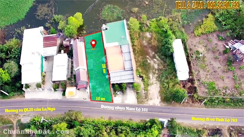 Bán đất ở thổ cư 10mx28m, MT đường Nam Lộ 101 Định Quán, Giá chỉ 2 tỷ. Bán đất ở thổ cư 10mx28m, MT đường Nam Lộ 101 Định Quán, Giá chỉ 2 tỷ.
