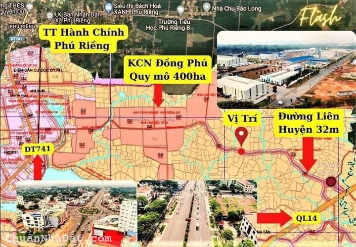 làm ăn thô lỗ bán gấp 2 lô đất mặt tiền đường nhựa 32m, xã thuận lợi