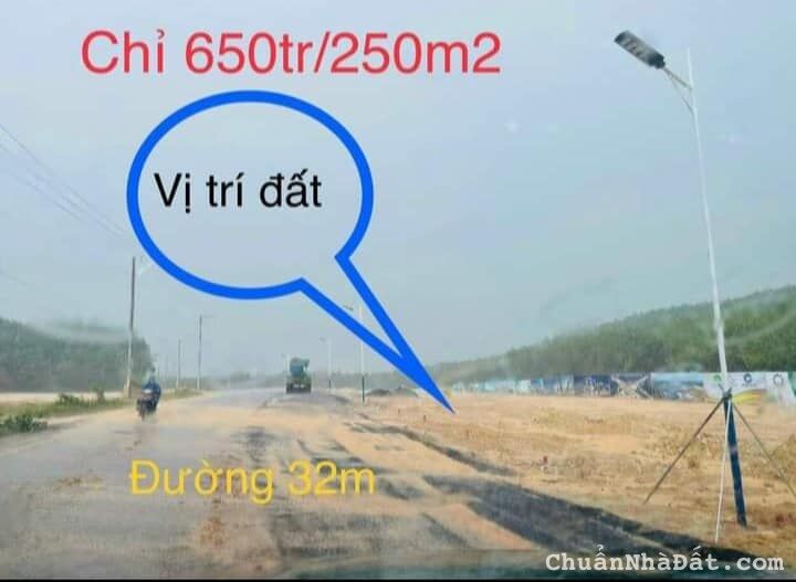 làm ăn thô lỗ bán gấp 2 lô đất mặt tiền đường nhựa 32m, xã thuận lợi