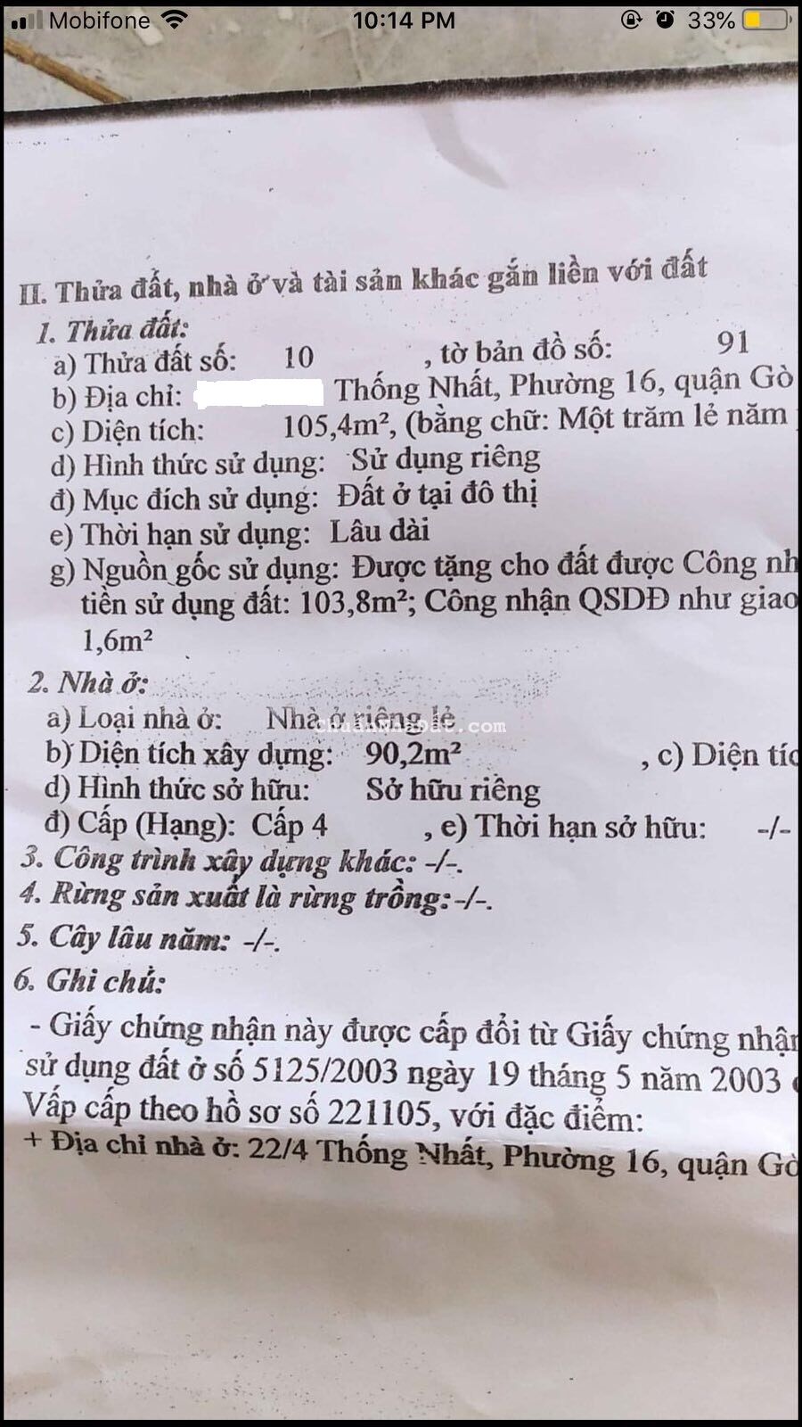 Bán nhà Đường số 3, P9 5.2*20 giá 7.5 tỷ