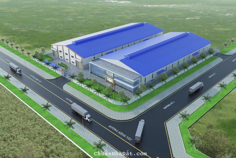 Bán Xưởng Mới Xây KCN Hải Sơn Lô Góc Mặt Tiền Trục Chính Gần 12,000m2 Lh 0813123205