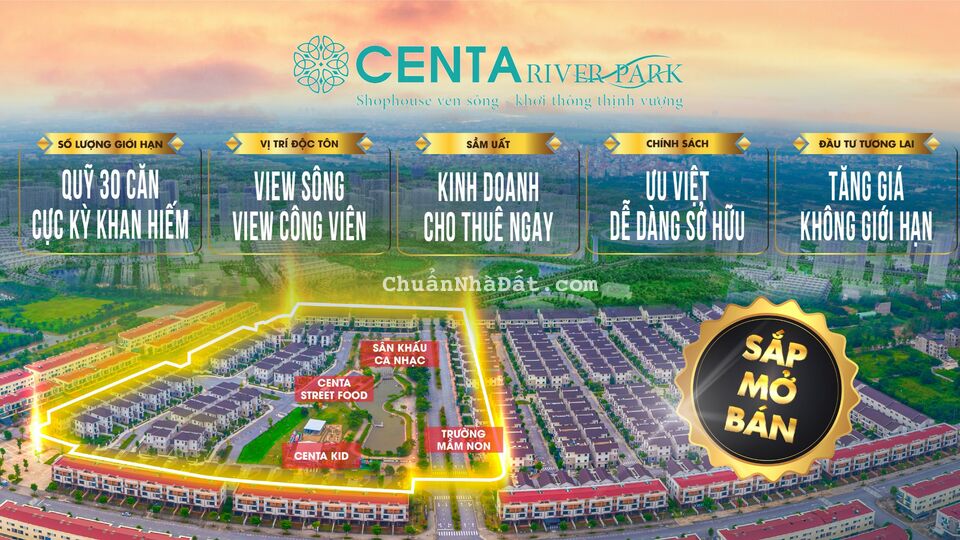 5 Ưu điểm của dự án chuẩn bị mở bán Centa Riverpark