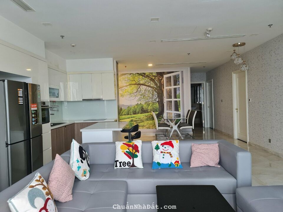 cho thuê CHCC Vinhome Bason Q.1, 120m2, 3Pn, full Nt giá 55tr/tháng