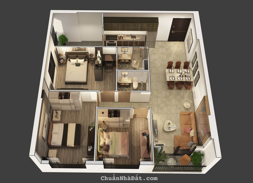 Feliz Homes - resort nhiệt đới nằm trong trung tâm quận Hoàng Mai giá chỉ từ 4 tỷ căn góc 3 ngủ