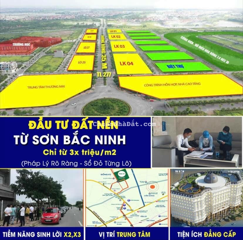 bán biệt thự song lập siêu rẻ - nam hồng - đồng kỵ  - từ sơn - bắc ninh