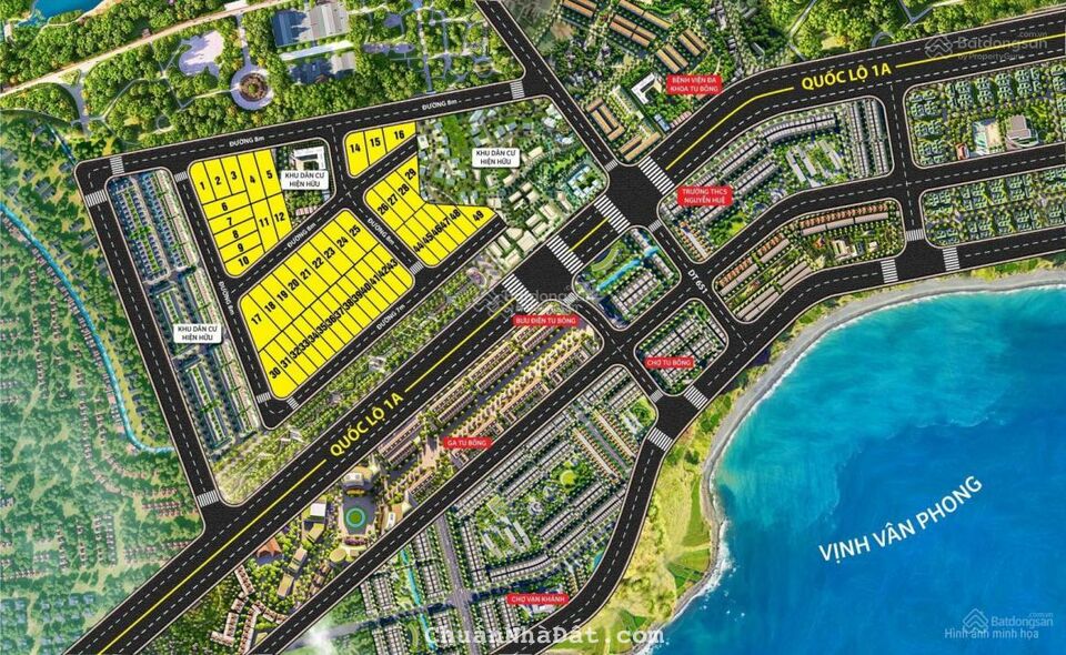 Chính chủ cần bán lô đất 100% thổ cư quốc lộ 1A Vạn Long, Vạn Ninh  - Bắc Vân Phong