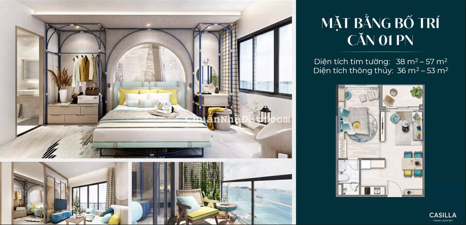 Casilla căn hộ nghỉ dưỡng biển pháp lý sở hữu Lâu Dài tại bình thuận, giá 52~55 triệu/m2