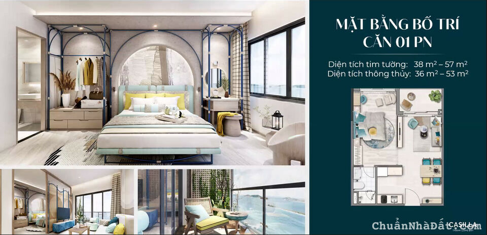 Căn hộ nghĩ dưỡng view biển 55tr/m2 cách biển 300m tại Mũi Kê Gà Bình Thuận