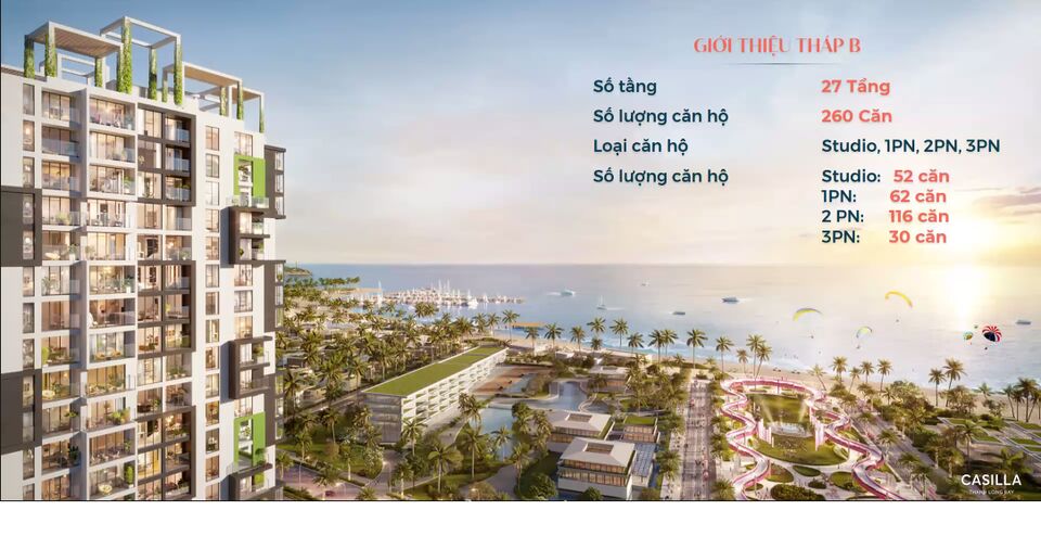 Căn hộ nghĩ dưỡng view biển 55tr/m2 cách biển 300m tại Mũi Kê Gà Bình Thuận