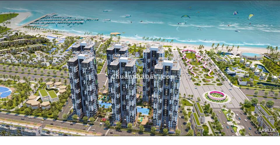 Thanh toán nhẹ nhàng 10%, 1 năm sau thanh toán theo tiến độ, sở hữu lâu dài, 100% có view biển