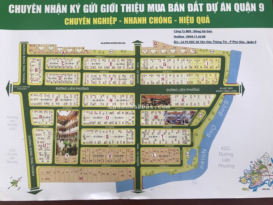 Chuyên đất nền dự án KDC Sở Văn Hoá Thông Tin Quận 9 cam kết luôn có hàng rẻ hơn thị trường