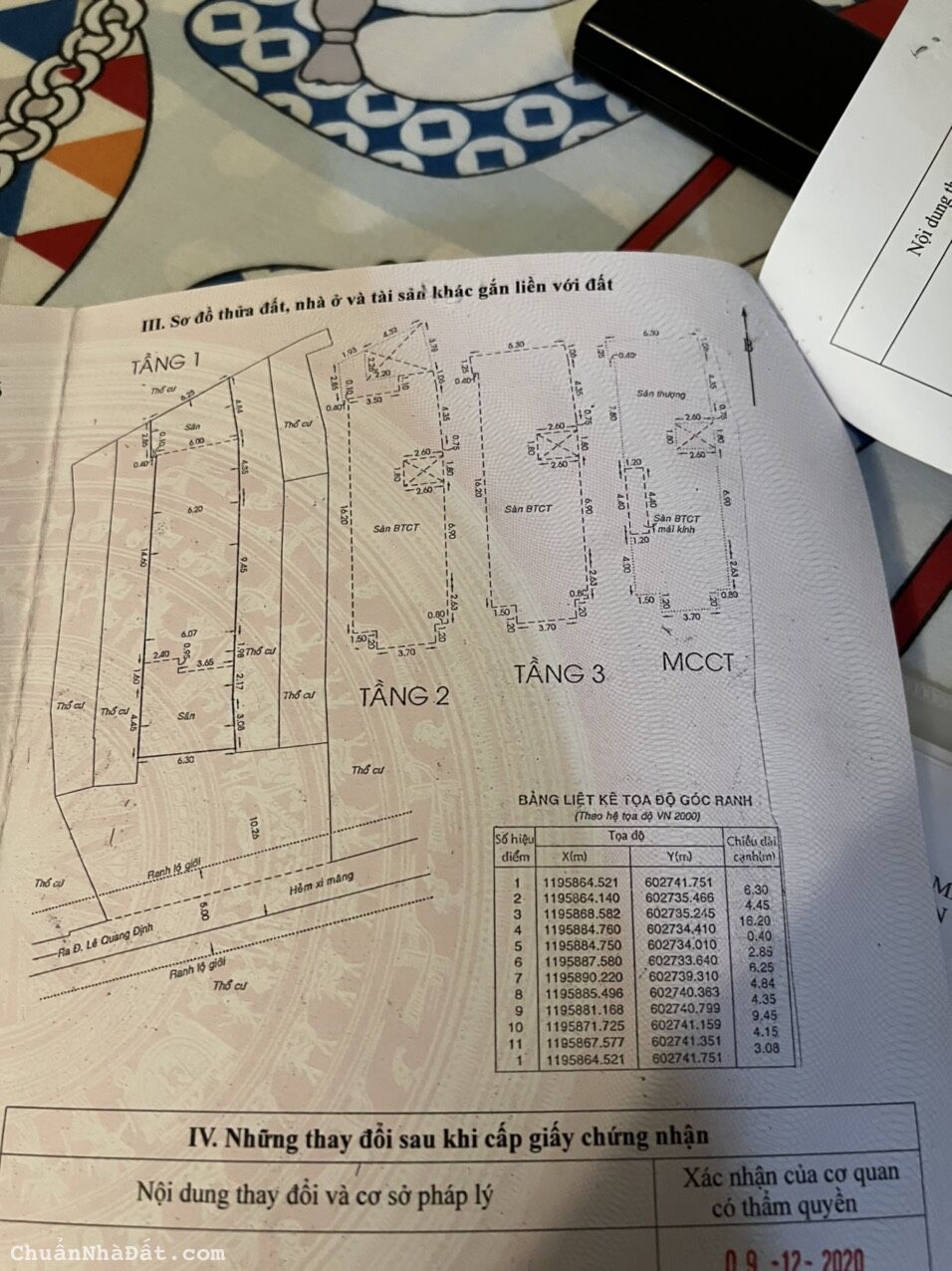 Bán nhà LÊ QUANG ĐỊNH Trệt 3 lầu 