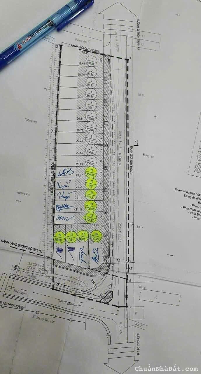  CẦN BÁN 104M ĐẤU GIÁ CÁT LƯ CHỈ ĐẠO TRỤC CHÍNH VỊ TRÍ KINH DOANH  