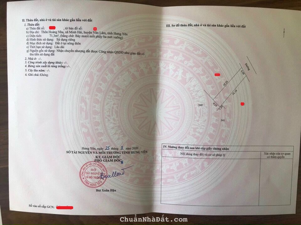 Chỉ còn 1 lô duy nhất khu vực, mặt tiền kinh doanh tốt: Xã Minh Hải, Văn Lâm: 0988663893 