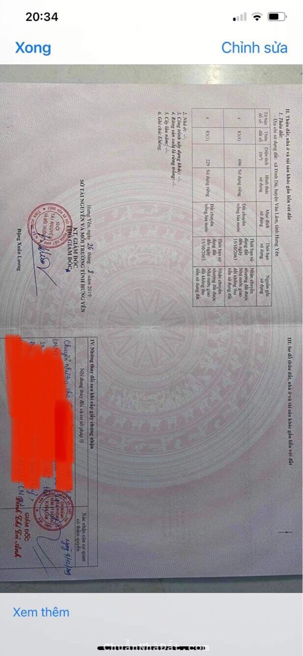 Bán gấp 925m2 đất nông nghiệp giáp khu giãn dân Ngải Dương, Đình Dù, Văn Lâm.