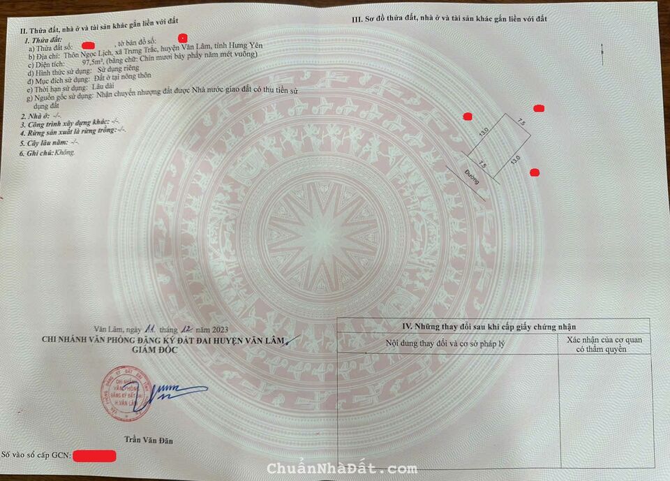 Còn 1 lô duy nhất sót lại khu Đấu giá Ngọc Lịch - Trưng Trắc - Văn Lâm: 09 88 66 3893 Còn 1 lô duy nhất sót lại khu Đấu giá Ngọc Lịch - Trưng Trắc - Văn Lâm: 09 88 66 3893