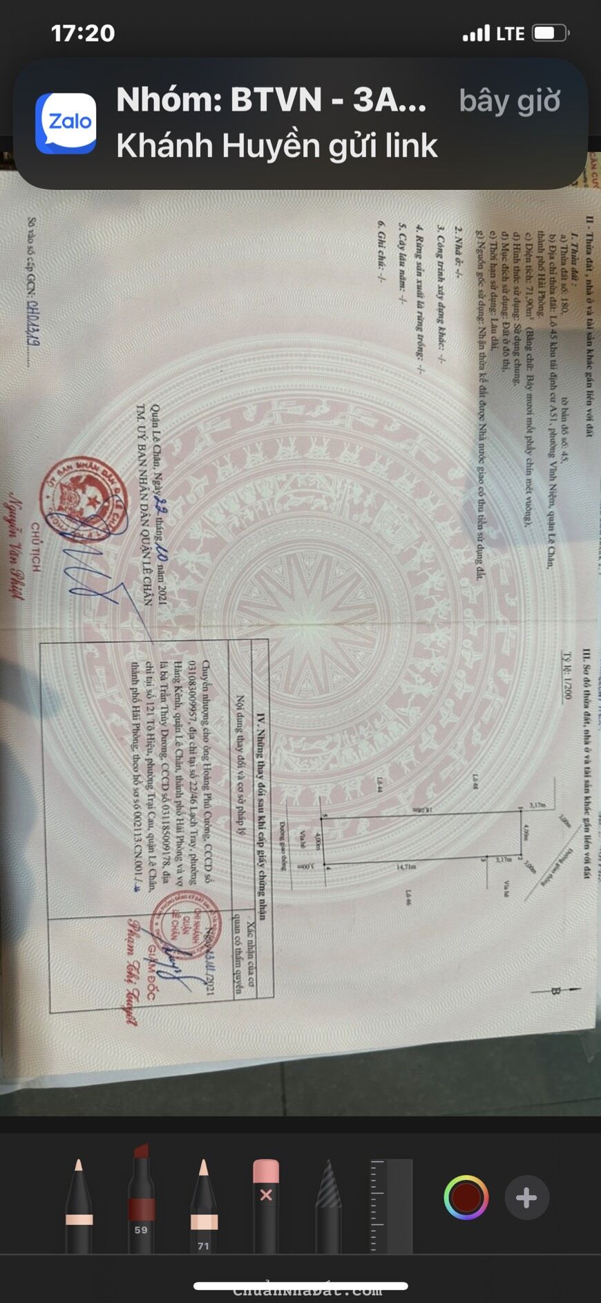 Bán lô đất 2 Mặt Tiền - TĐC hồ sen A51, Vĩnh Niệm, Lê Chân, Hải Phong